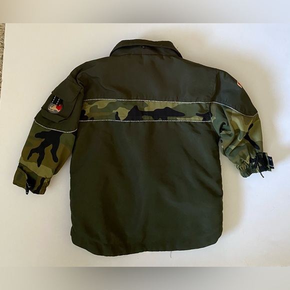 Fall Jacket 18 Months toddler Army Green Camo Jacket Coat - Picture 2 of 11